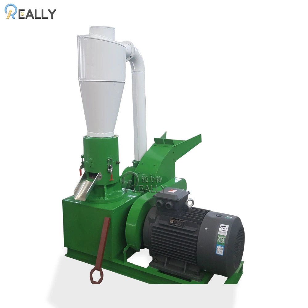 15kw Electric Wood Sawdust Making Machine Biomass Flat-Die Pellet Mill Wood Pellets Maker