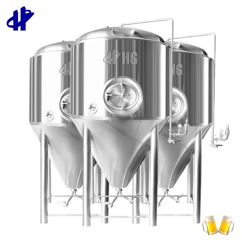 Double Walled Cooling Jacket Conical Beer Fermenter Stainless Steel Fermentation Tank 2000L 3000 L 4000L 6000L
