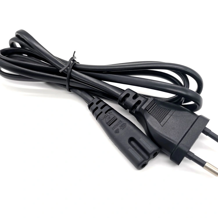 High quality/High cost performance  European 2 Pin Power Cord Computer EU Power Cable