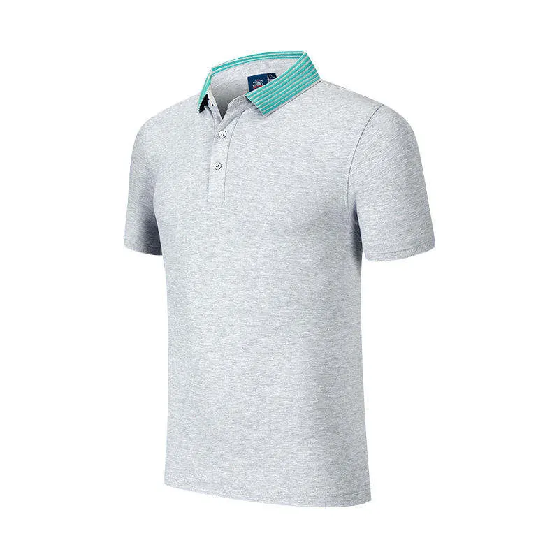 Logo brodé personnalisé imprimé 100% coton brodé de haute qualité Polo pour hommes