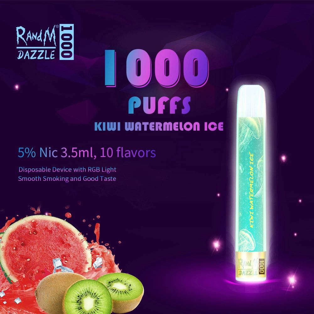 prix d'usine Randm Dazzle 1000 puffs E cigarette Vape jetable Stylo