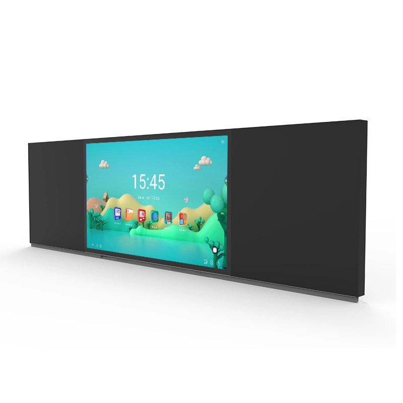 Ikinor 4K HD 75 85 pouces tactile capacitif de collage optique Double système Smart interactif Blackboard