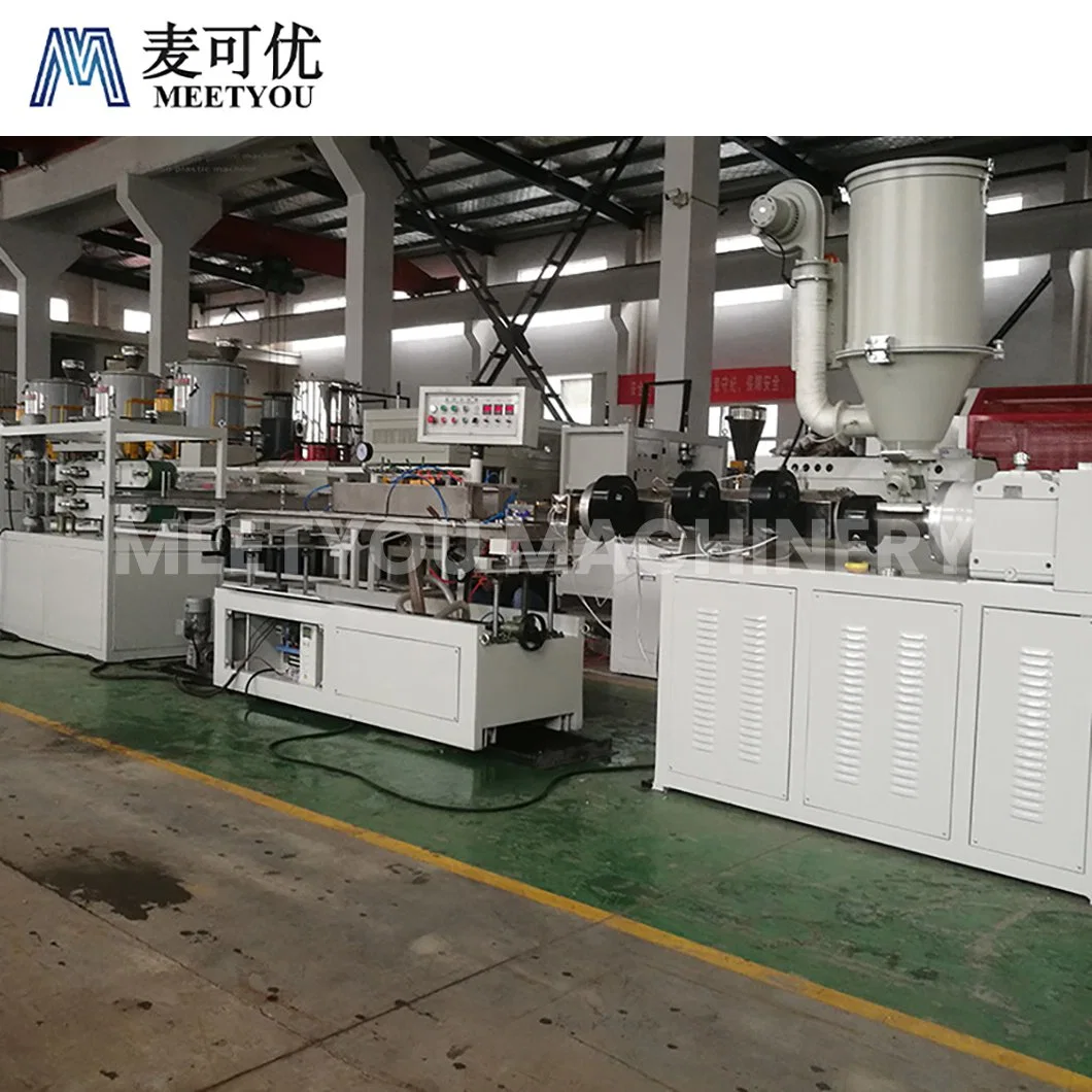 Meetyou Machinery Profile Extruder High-Quality China PVC ISO Certification 50X50 Plastic Trunking Profle Production Line Supplier Configure Automatic Feeder