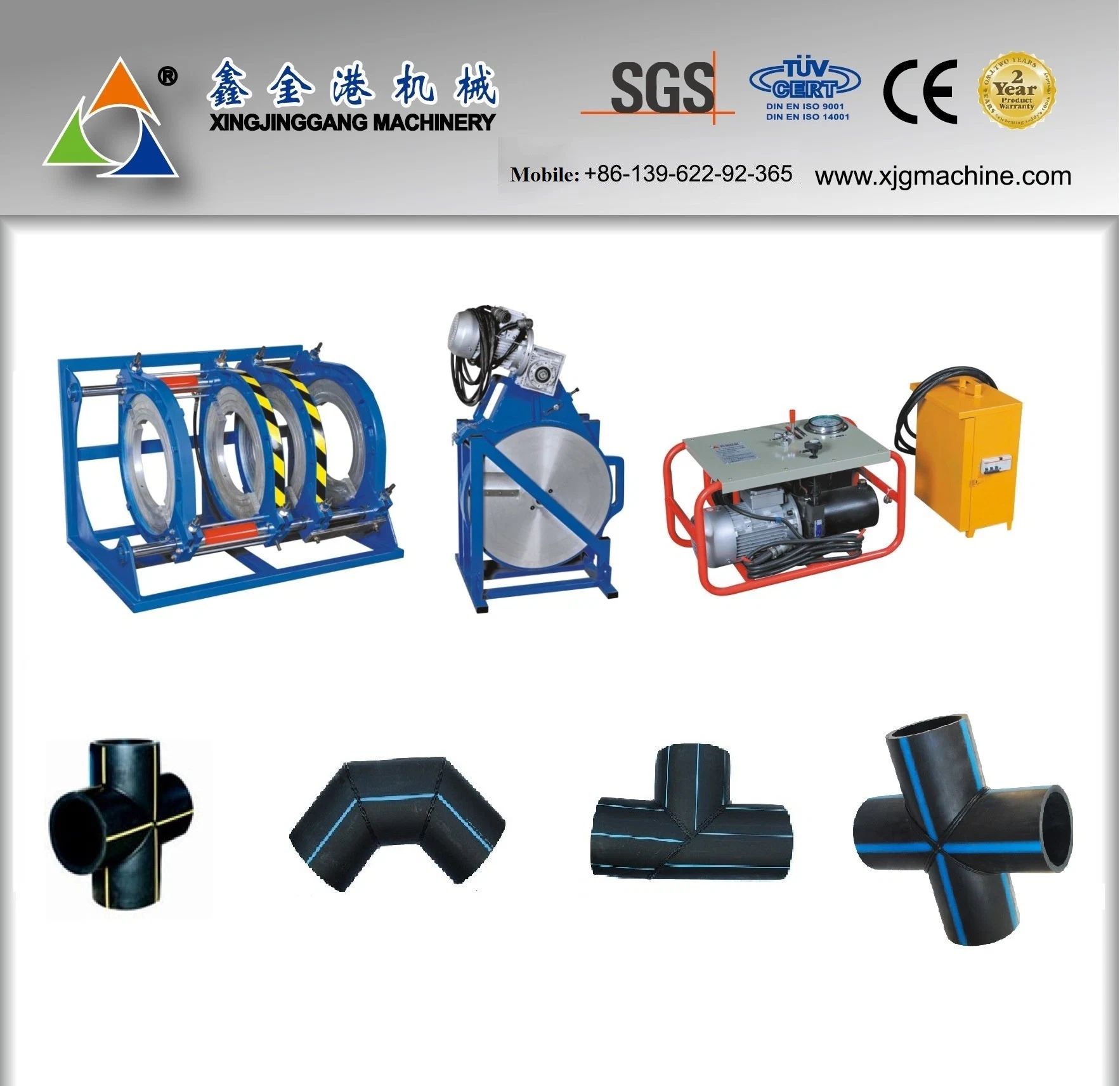 HDPE Pipes Welding Machine/Pipe Fusion Machine/Pipe Jointing Machine/Butt Welding Machine/HDPE Pipe Jointing Machine