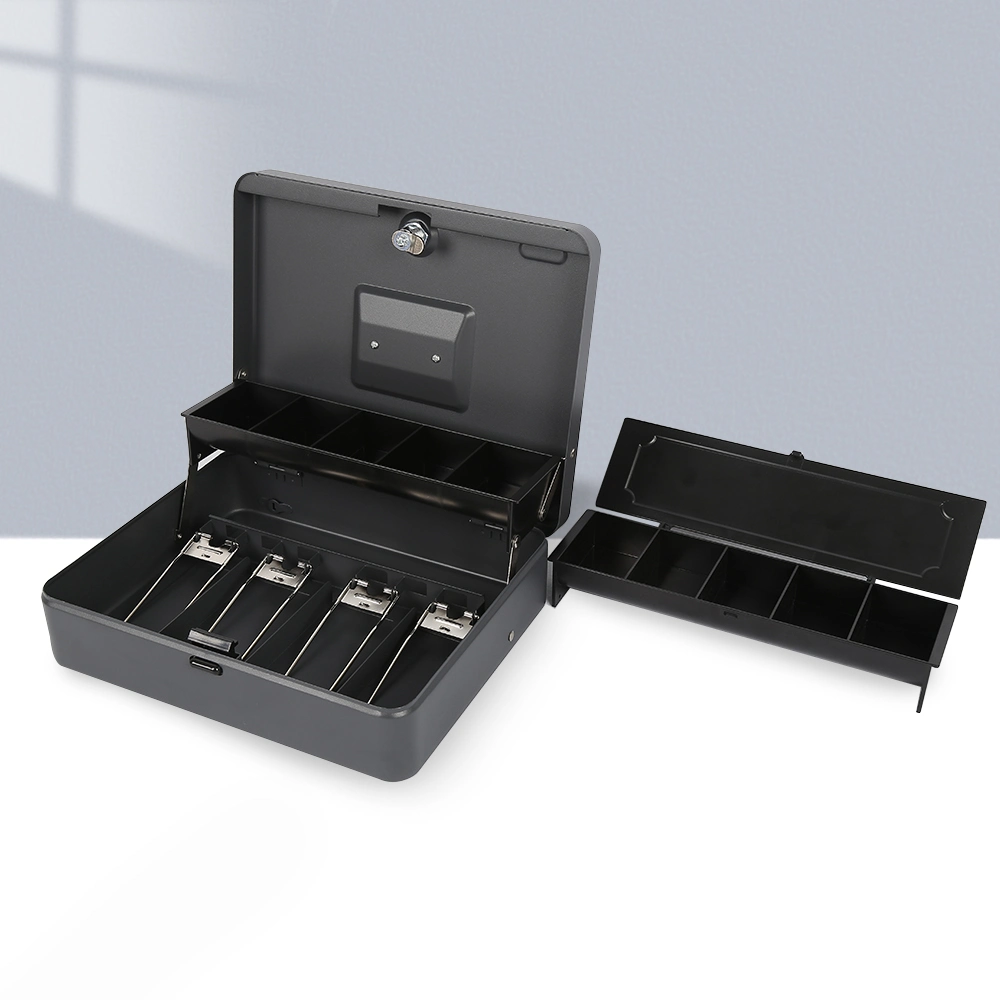 صندوق النقد مع قفل المفاتيح / قفل كلمة المرور معدنية سلك Griper مزدوج الطبقة صندوق النقد