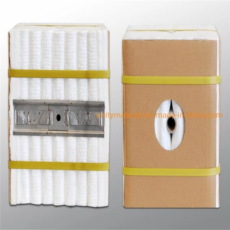 200 180 Kg/M3 Density 30 34 Pound Thermal Shock 1430 High Zirconium Monolithic Stack Folded Folding Ceramic Fiber Module Block for Building Non-Ferrous Material