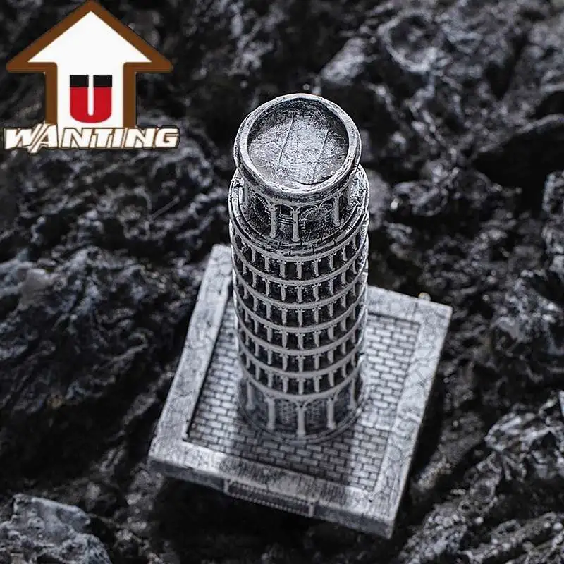 Promotional Gift Tower of Pisa Building Souvenir Travel Resin Sculpture Office Decoration