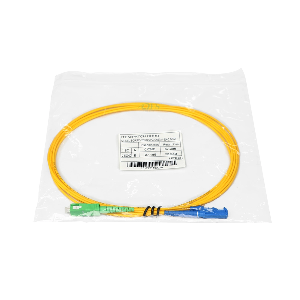 R&amp;M Brand E2000/UPC – SC/APC Patchkabel G657A1 LWL Patch Kabel 3m