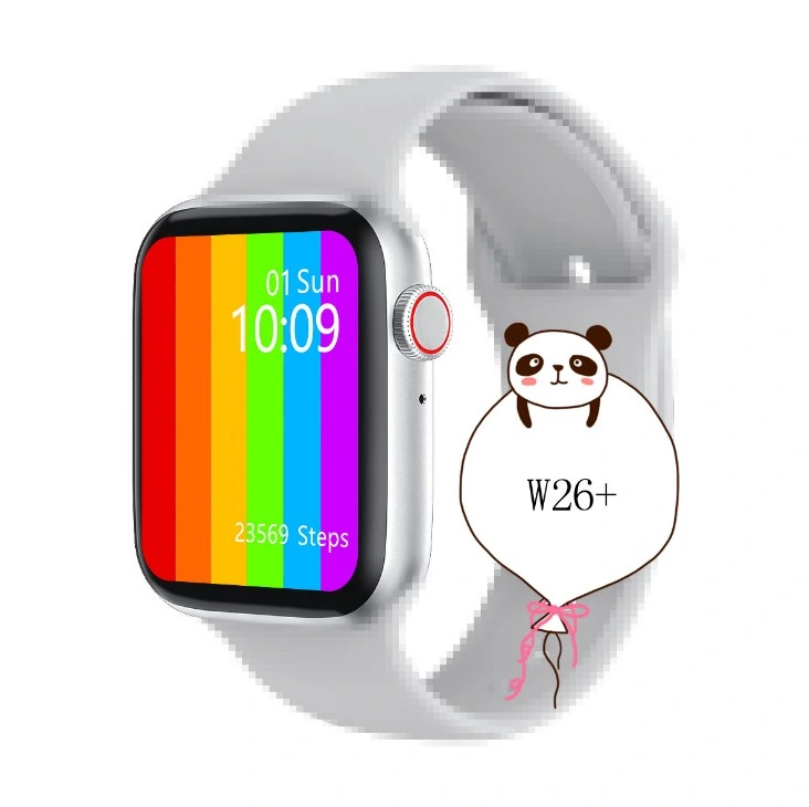 W26 + O'clock 6 Plus 1.75 Inch HD Bluetooth 44mm Smart Watch Thermometer Dual Ui Heart Rate Temperature for Ios Android