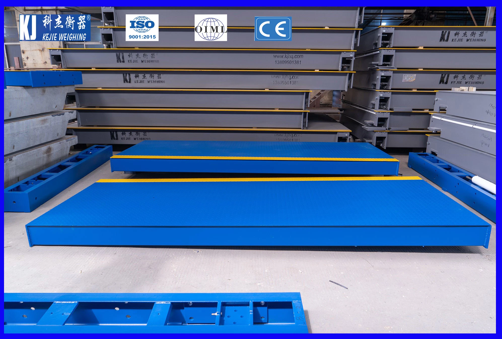 3X20m 100t Heavy Duty Anti-Slip Truck Weighing Scale Weighbridge Manufacturer