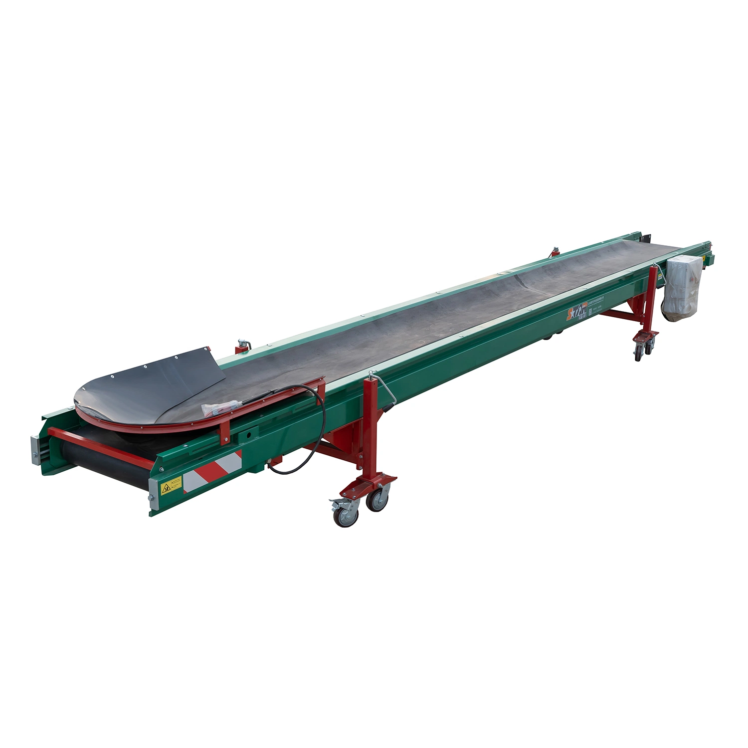 Rubber Belt Conveyor Stainless Steel Low Material Damage Rate Single Layer Potato Conveyor