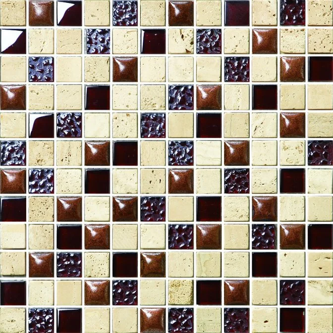 Mosaic Tile Many Colors Porcelanato Glazed Mosaic Tile