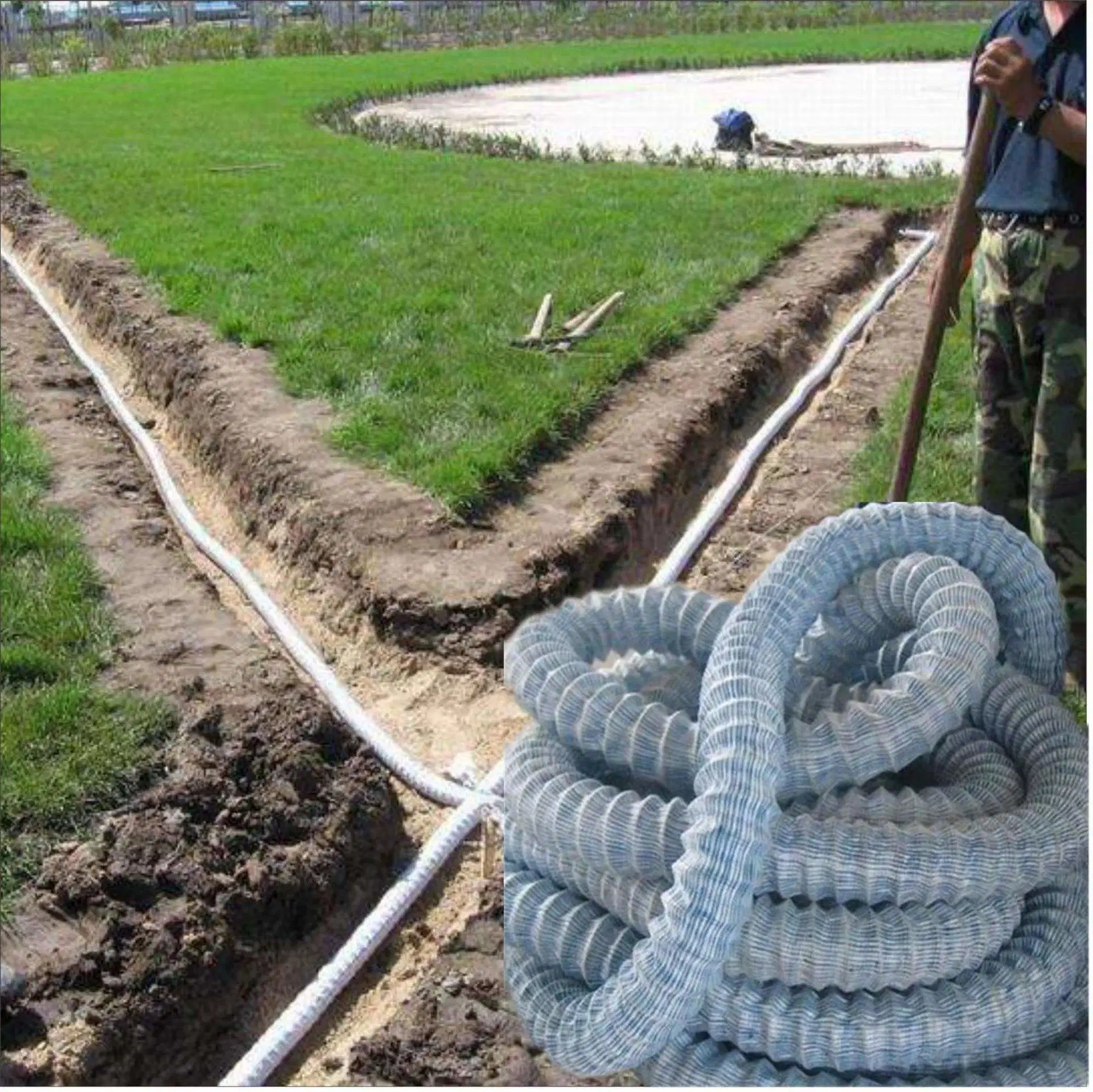 Anhui Chuangwan Flexible Permeable Drainage Hose Soft Pervious Pipe