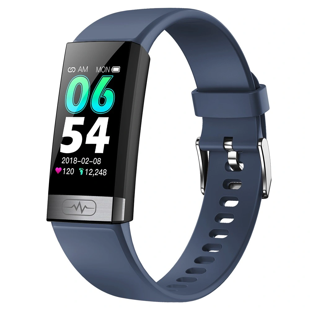 Neues Design Körpertemperatur Herzfrequenz Blutzucker-Monitoring-EKG PPG Bluetooth Sport Fitness Smart Bracelet TK31