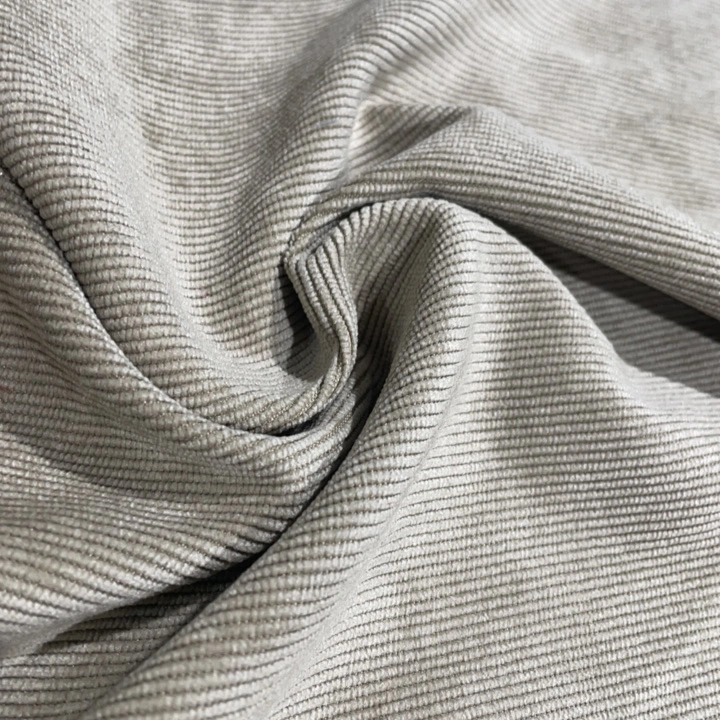 Soft Brushed Microfiber Corduroy Fabric: 100% Polyester, Plain Woven, 16W, for Garment & Home Textile