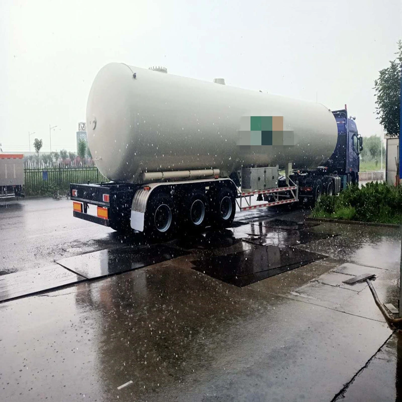 Luckin 58.8 CBM ثلاثي المحاور ASME سفينة ضغط قياسية LPG Transport مقطورة شبه لشاحنة الناقلة