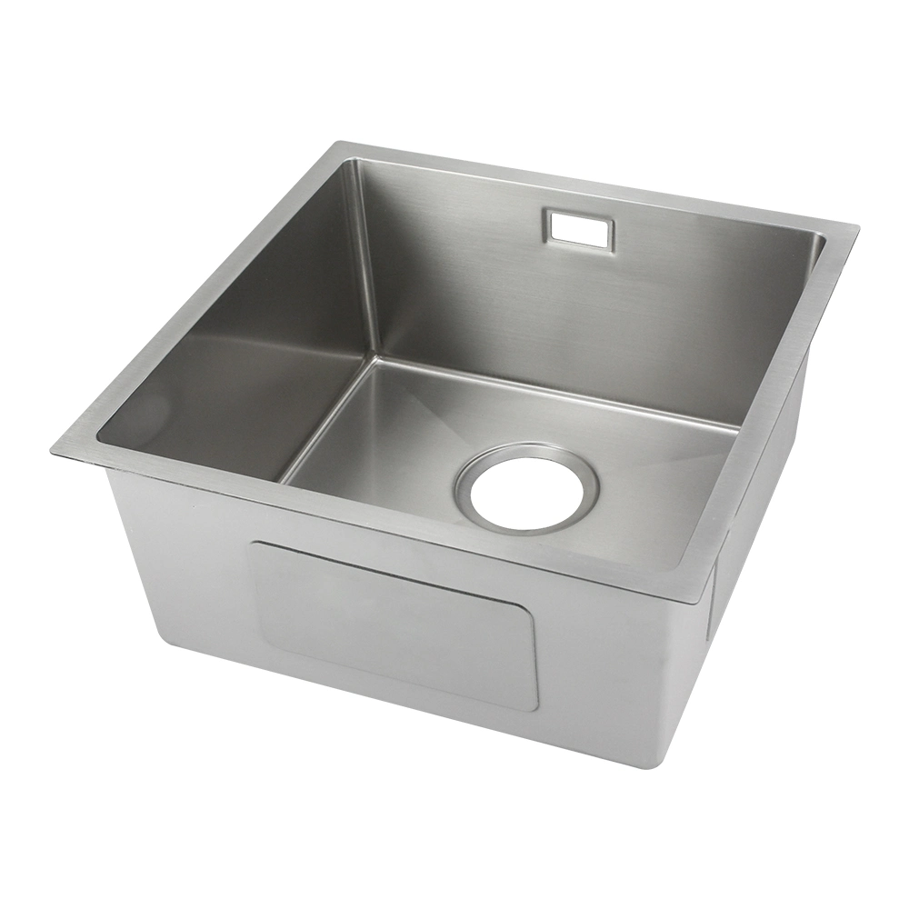 Contemporary Commercial Restaurant Single Bowl Kitchen Sink with Faucet SUS304 Stainless Steel Kitchen Sink