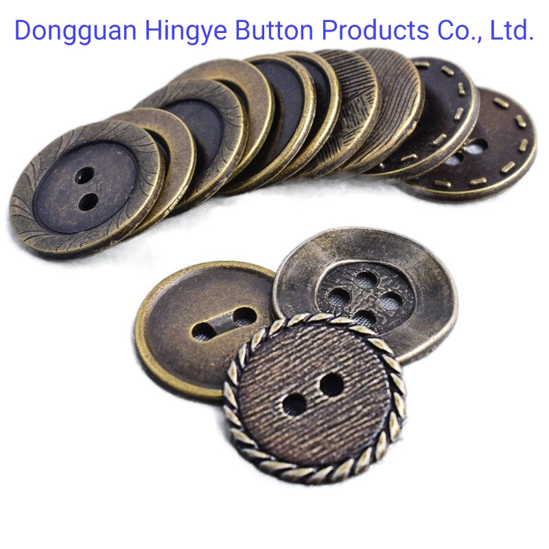 Alloy Metal Button Sew on Holes Metal Button for Clothing Accessories Metal Jeans Tack Button
