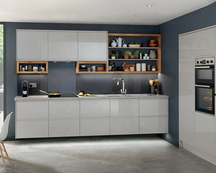 Yvt White MDF Modern Kitchen Cabinet Furniture Ideas Customized