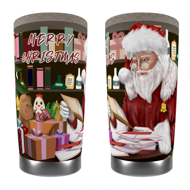 Personalized 20oz 30oz Double Wall Vacuum Insulated Tumblers Coffee Travel Mug for Christmas