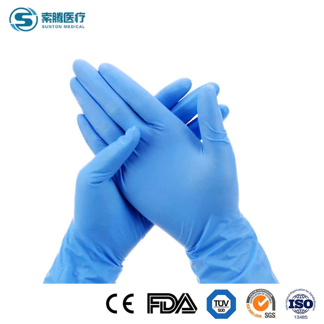 Guantes quirúrgicos sin polvo de gran tamaño Sunton certificación de calidad CE Fábrica de guantes quirúrgicos estériles Guantes de látex baratos muestra disponible de látex Guantes