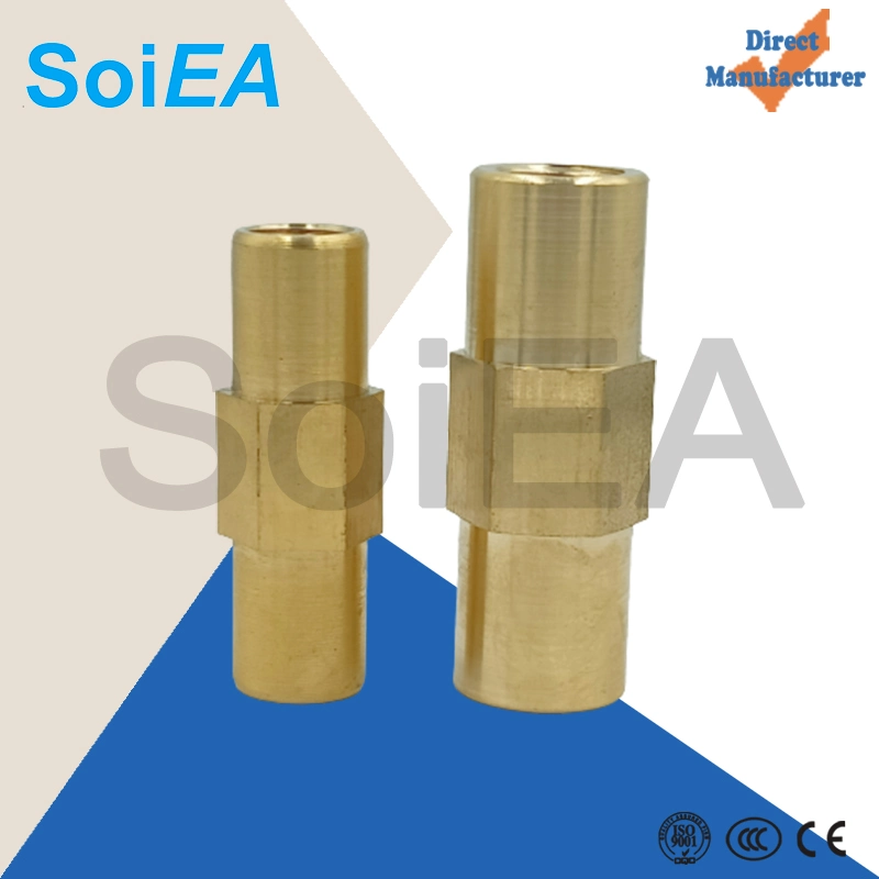 Brass Fittings Threaded Coupling for Threaded Copper Bond Earth Rod