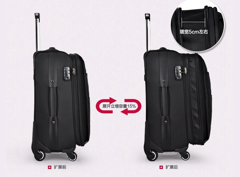 Top Quality Wheeled Trolley Luggage Leisure Business Travel Shopping Camping School Bag Suitcase Case (CY6838)