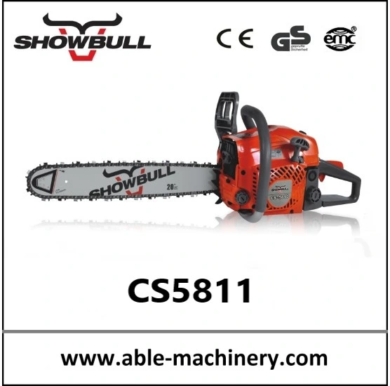 Hot Sales 58cc Type Chinese Garden Tool Gasoline Tree Cutter Chain Saw