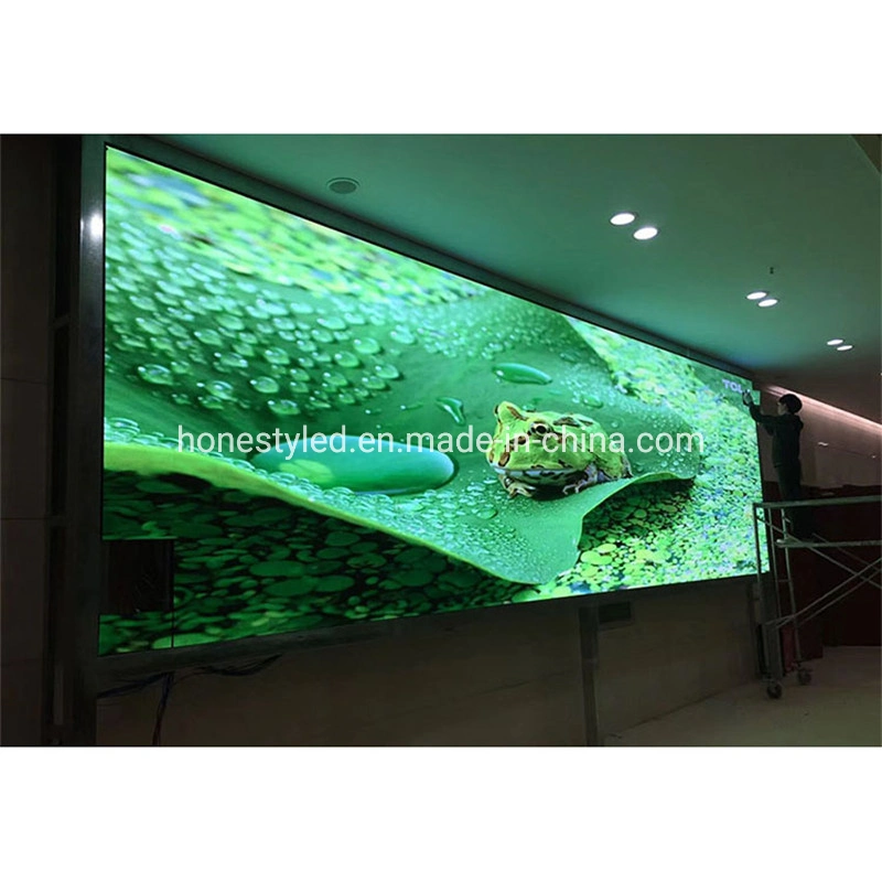 Venta en caliente pantalla LED Interior P3 Alquiler de pared de panel LED SMD2121 pantalla LED a todo color flexible pared para la Iglesia