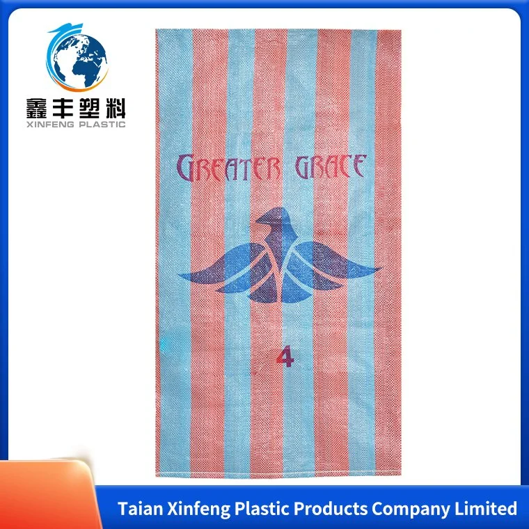 25kg PP Rice Wheat Maize Feed Woven Sacks Polypropylene Bags 50 Kg Printing Color Bagsfor Grain