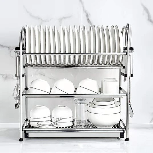 Stainless Steel Kitchen Rack Water Drain Rack Dish Rack Household Rustless Dish Shelf