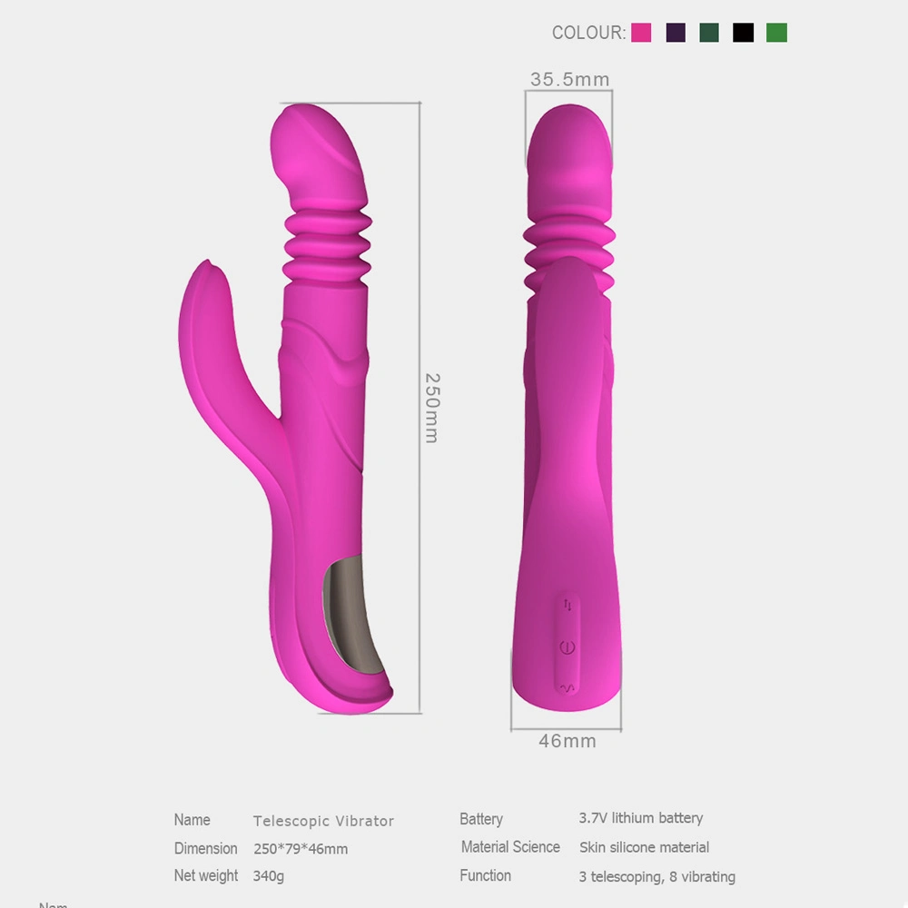 BS1021 Mini vibrateur de silicone de recharge sans fil électrique Dildo vagin vibreur