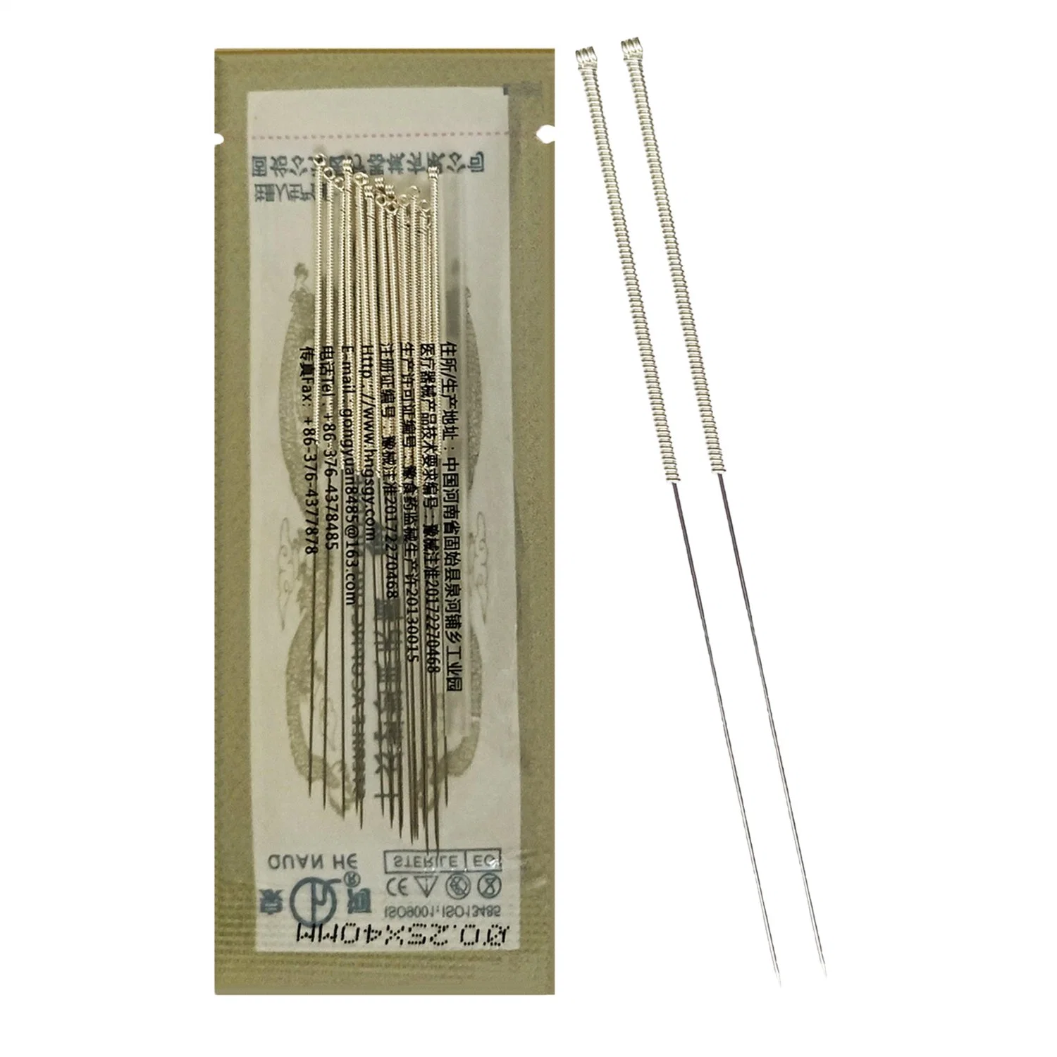 Atacado agulhas Acupuncture estéreis descartáveis 500 PCS punho de prata chinês Medicina