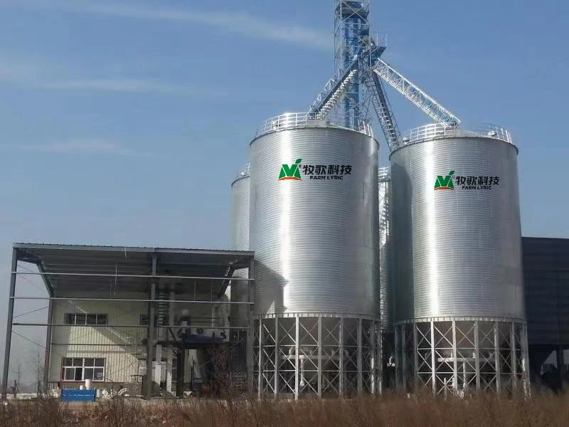 Advanced Technology 5-2000 Tons Galvanized Steel Hopper Bottom Grain Silo