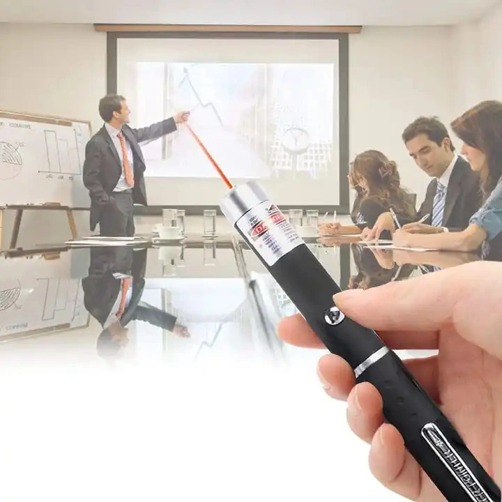 Red or Green Laser Pointer Pen 2 AAA Battery Laser Pointer Pen Projection Teaching Demonstration Laser Pen