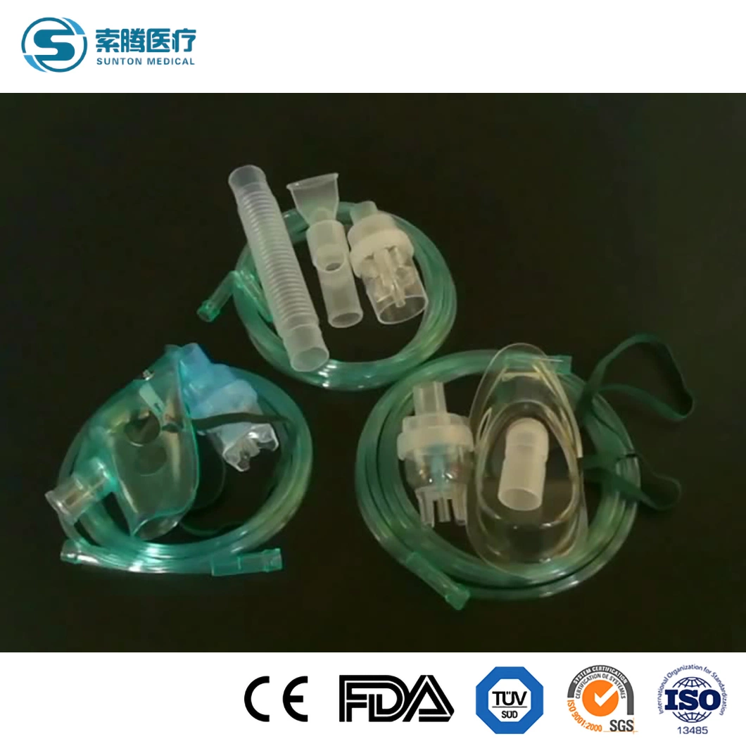 Sunton China Manufacturers 50*38*33cm Child M Mask Adult Blue OEM Surgical Supplies Personal Care Class II Disposable Adjustable High Efficiency Nebulizer Mask