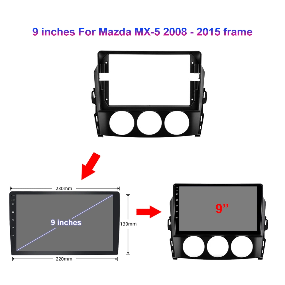 Jmance لـ Mazda Mx-5 2008 - 2015 صوت راديو السيارة مشغل فيديو الوسائط المتعددة الملاحة ستريو GPS Android 9 Lnch