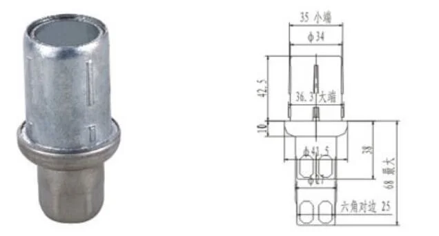 Poly Amide Square Adjustable Plastic Foot/Plastic Adjustable Furniture Feet