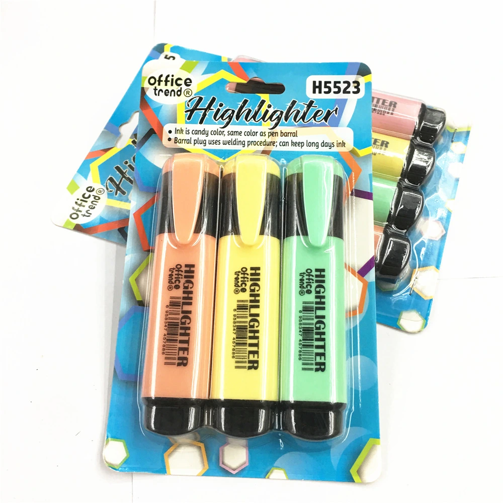 4pk Highlighter Marker Pen Stationery Set for School Supply Promotional Pen