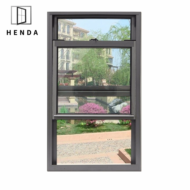 Vertical Sliding Window up Slide Security House Material Aluminum/PVC Windows