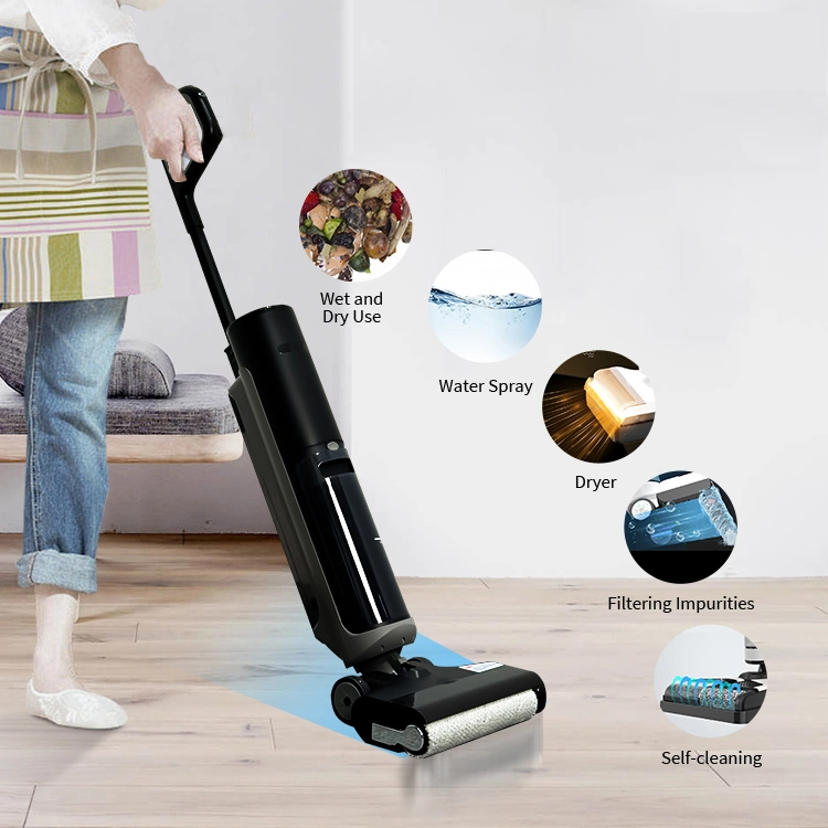 Wireless Cleaning Strong Suction Power Dry Stick Cordless Battery Vacuum Cleaner with Detachable Battery