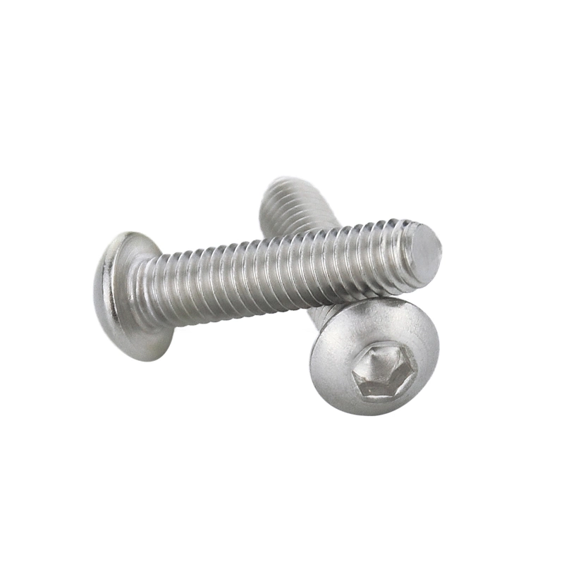 Stainless Steel ISO7380 Pan Head Hex Slot Machine Screws