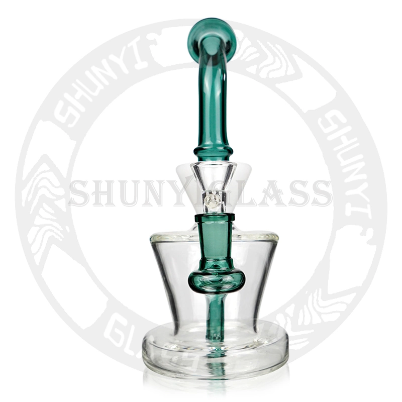 9.5 Inches Minicolorful DAB Rig Recycler with Matrix Perc Glass Pipe Smoke Water Pipes Hookah Shisha Wholesale/Supplierr