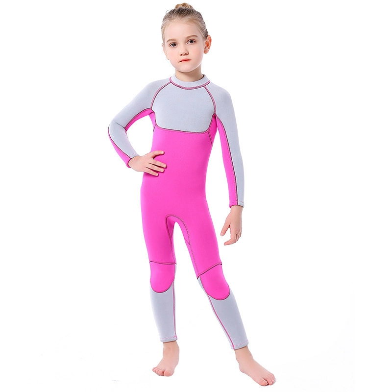 New Style Kids Wetsuit 2.5mm Neoprene Thermal One Piece Girl Swimsuit