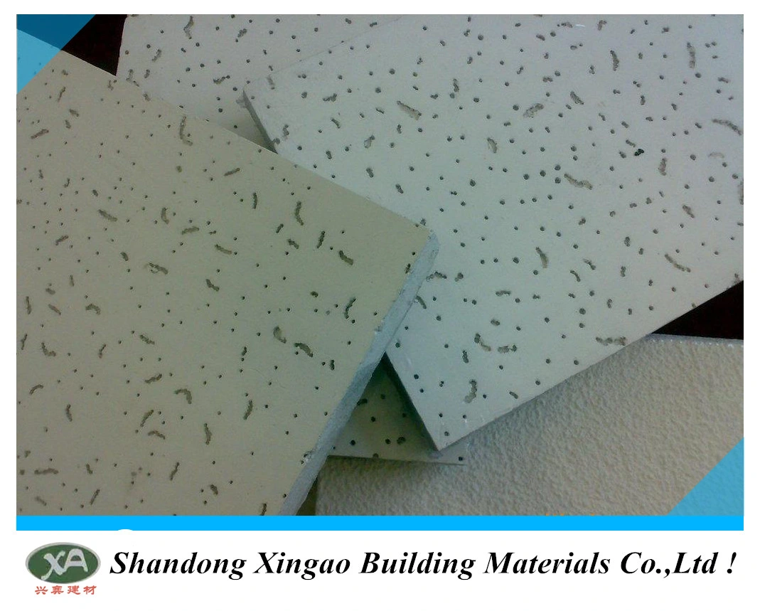 Suspension acoustique anti-affaissement fibre minérale ignifuge Plafond de la Chine en usine
