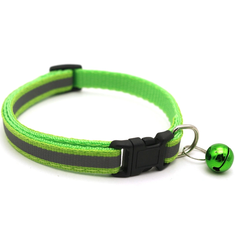 Pet Collar with Bell Adjustable Buckle Dog Collar Cat Puppy Pet Supplies Accessories