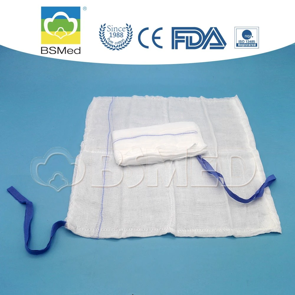 Medical Consumable Surgical Sterile Lap Sponges with X Ray and Blue Loop