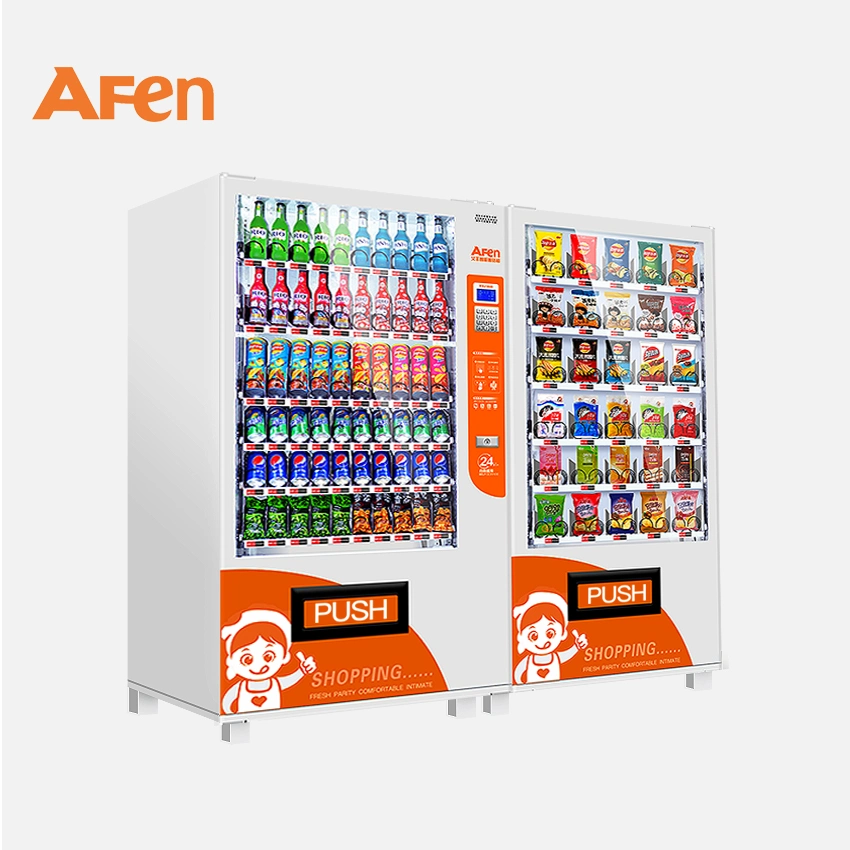 Afen Global Snack Vendors Coin Operated Food Drink Different Kinds of Vending Machine