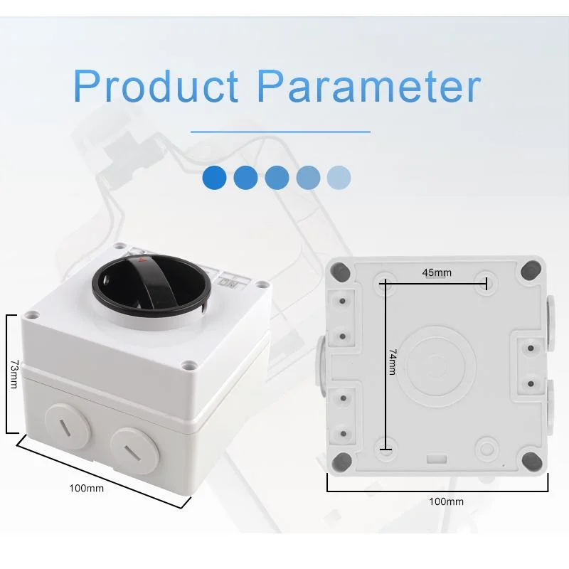 IP66 resistente à intempérie 16um interruptor rotativo