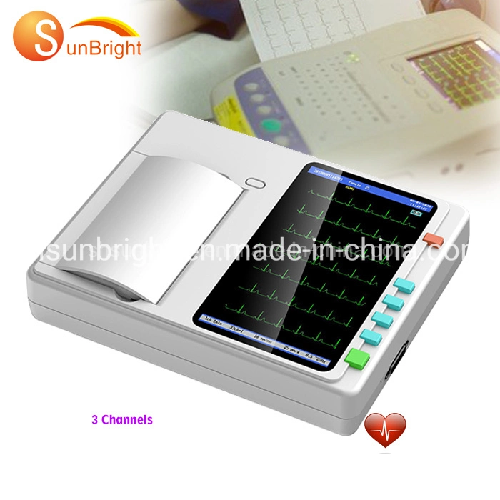 Hospital 3 Channel Color Screen ECG Machine Price